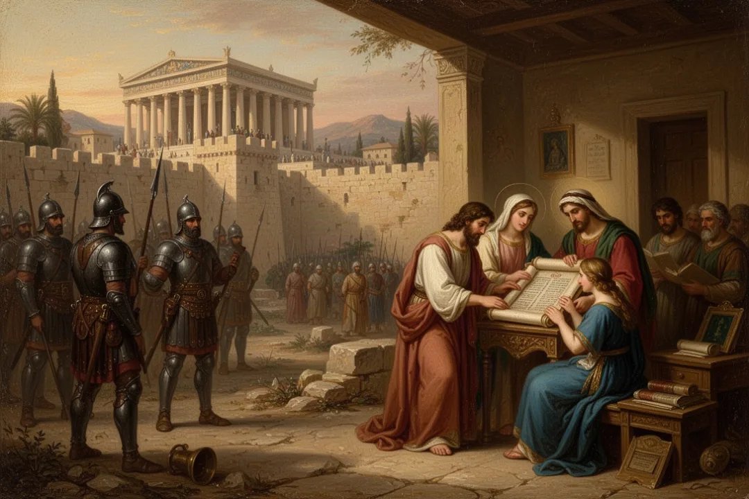 Ancient Jerusalem under Seleucid occupation during the Maccabean crisis