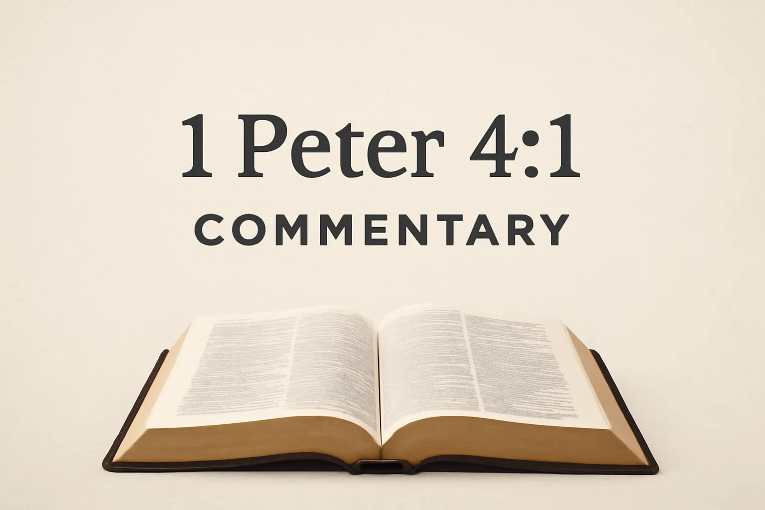 1 peter 4:1 commentary