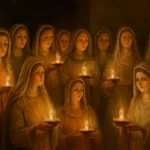 10 virgins with oil lamps