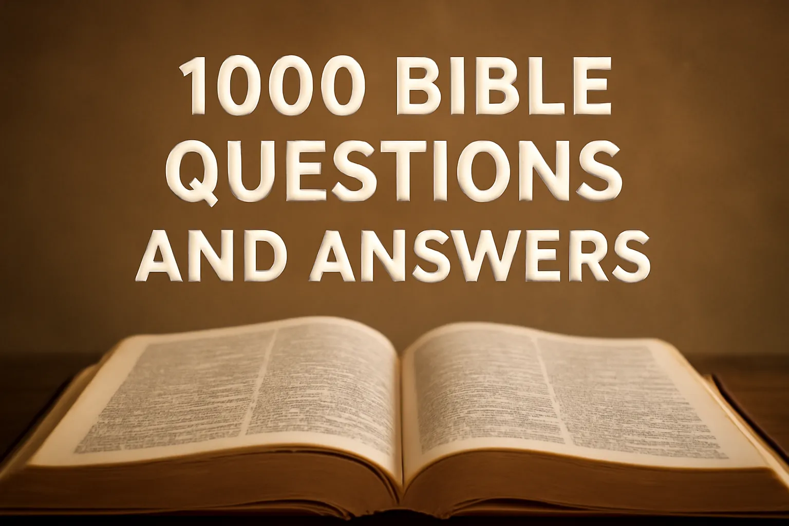 1000 bible questions and answers