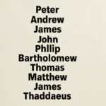 12 disciples names list