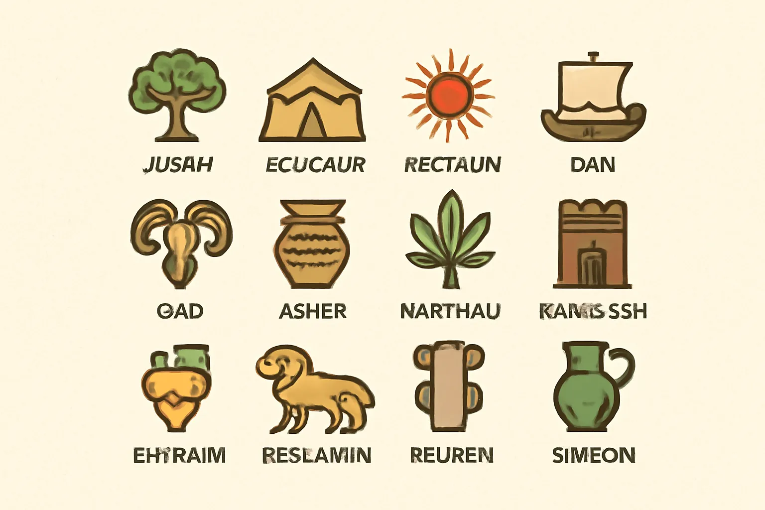 12 tribes of israel bible verse
