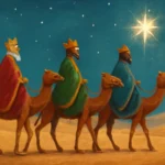 3 wise men on camels