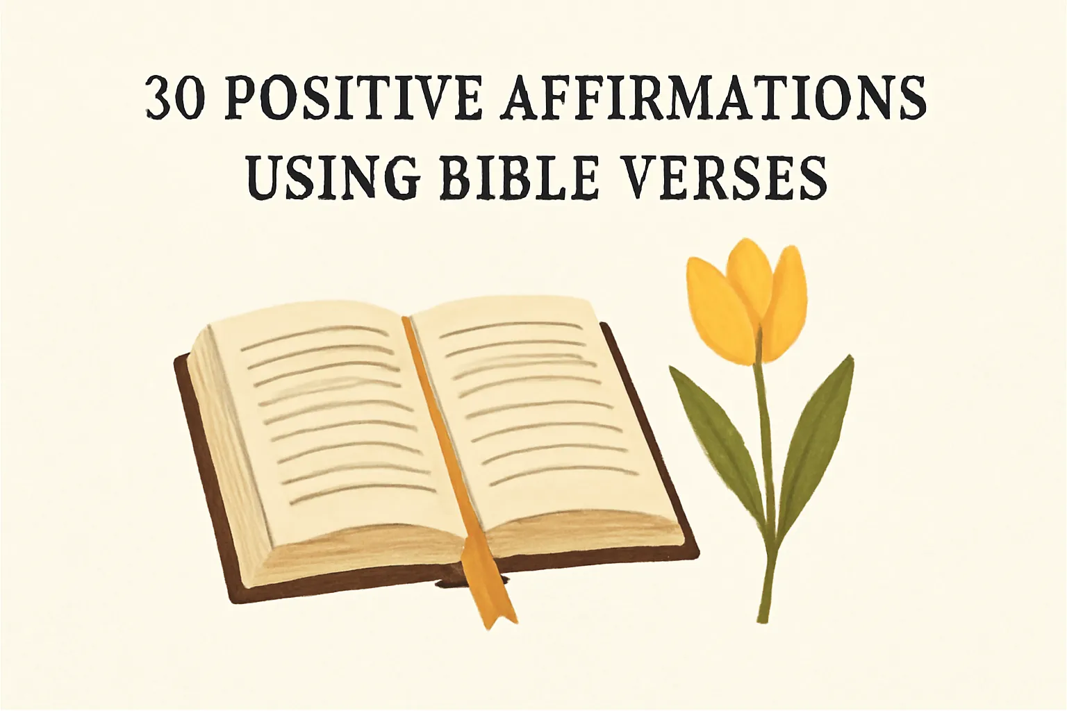 30 Positive Affirmations Using Bible Verses for Daily Encouragement