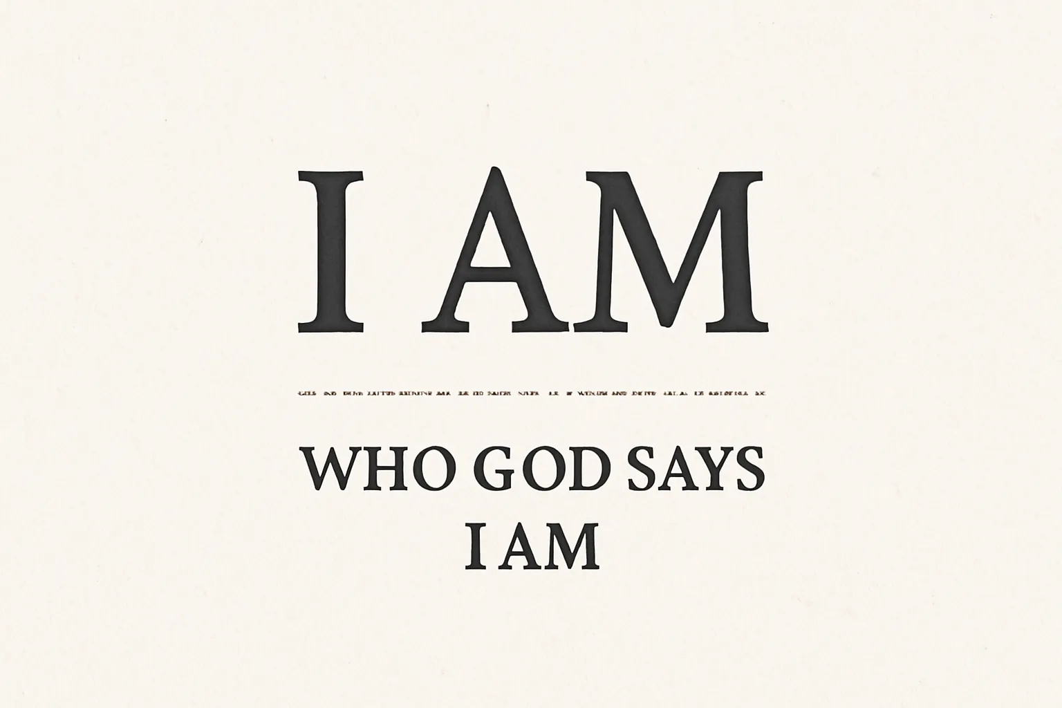 40 statements of who god says i am