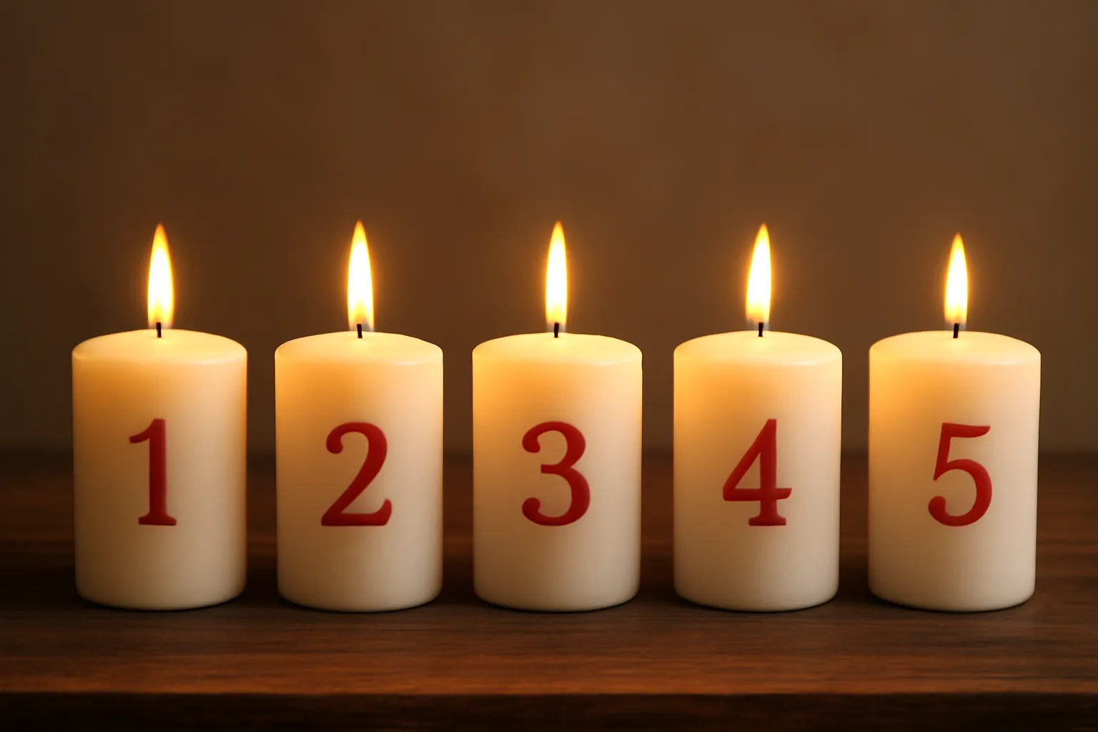 5 candles advent