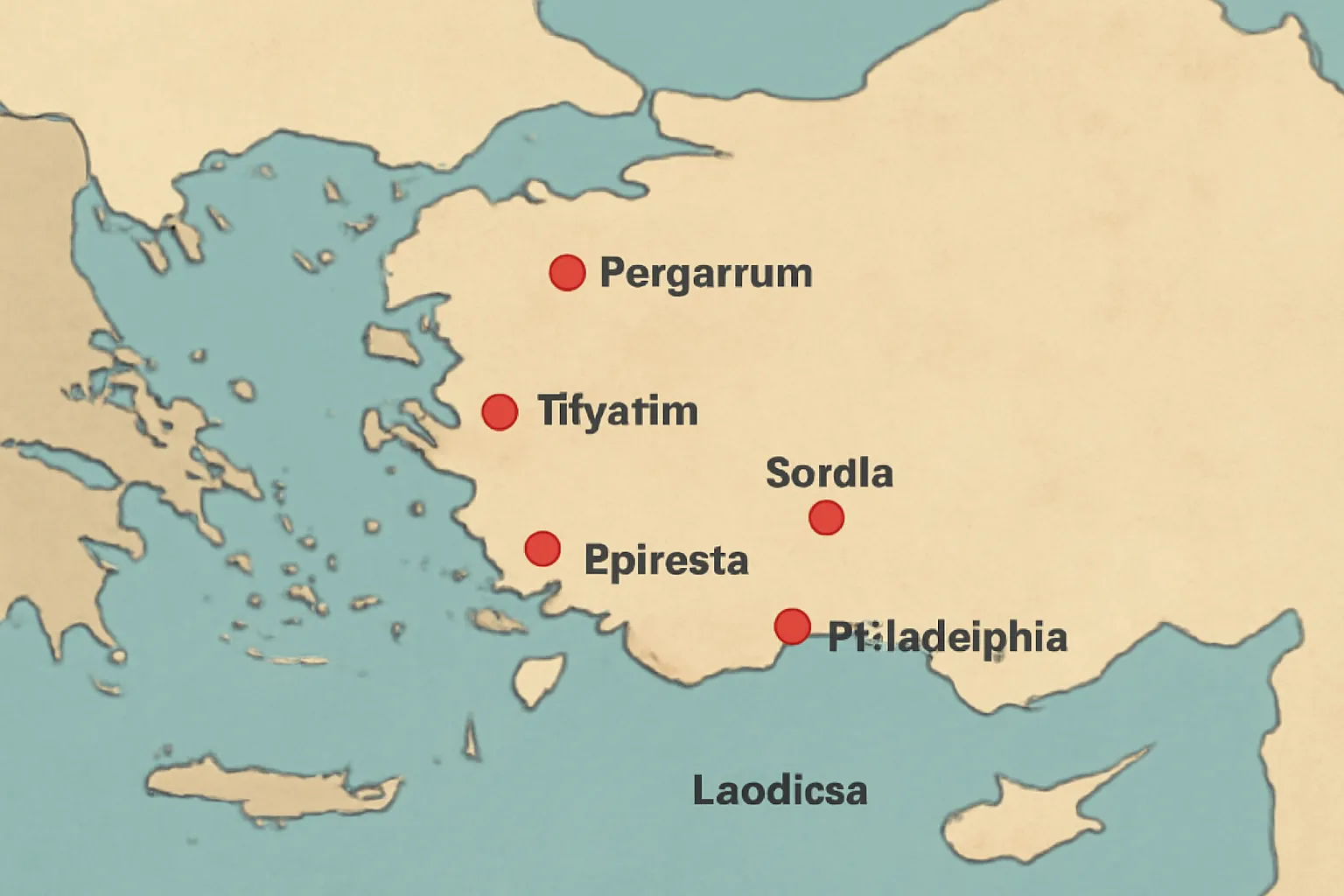 7 churches in revelation map