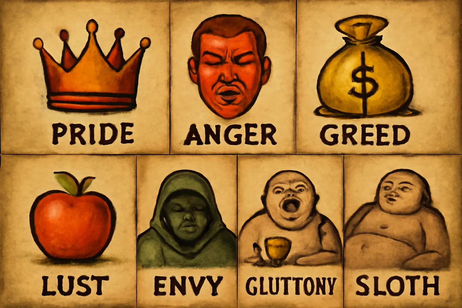 7 deadly sins in the bible