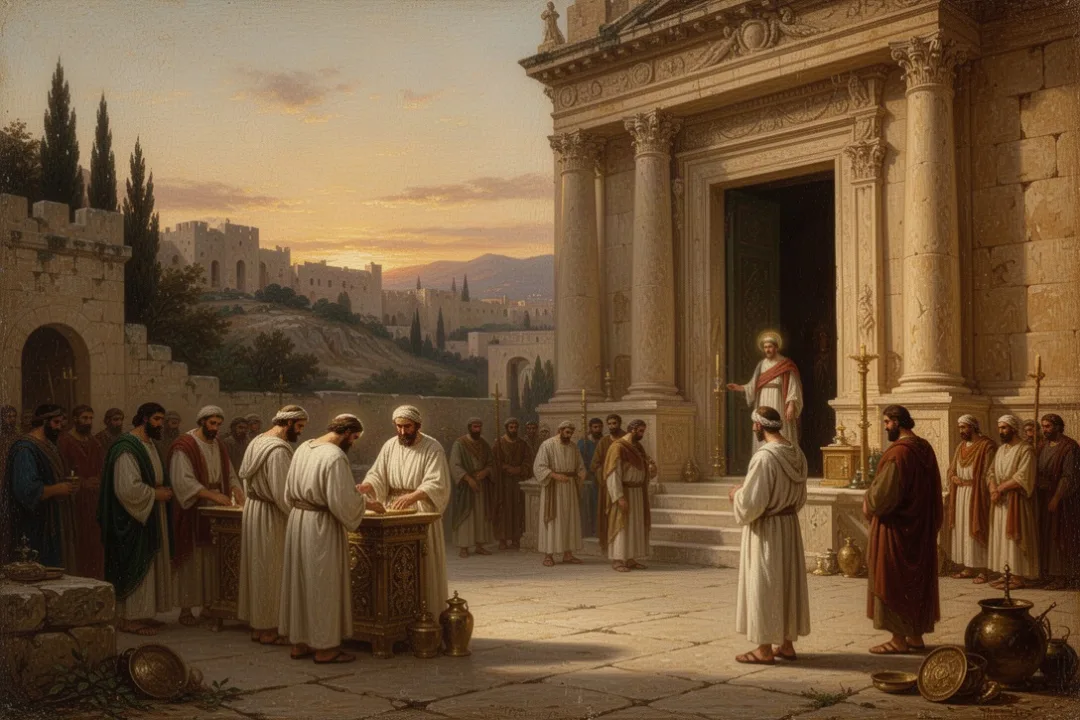 Priest from the division of Abijah serving near Jerusalem temple