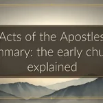 Acts of the Apostles summary: the early church explained