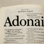 adonai scripture