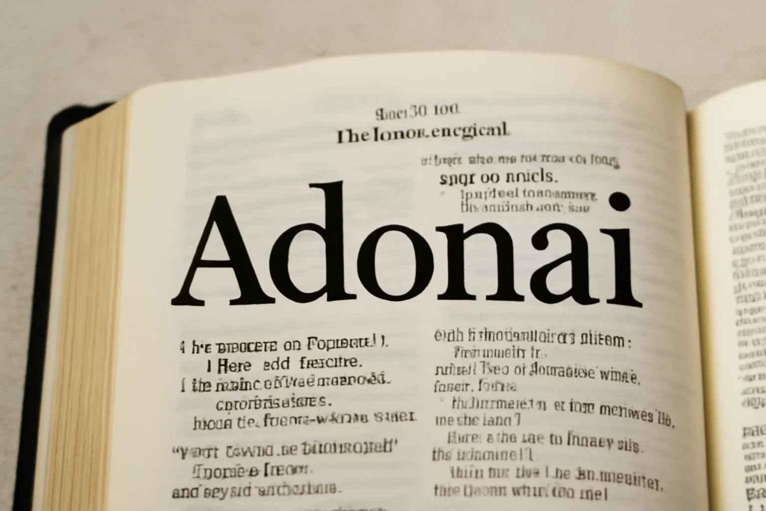 adonai scripture