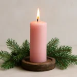 advent pink candle