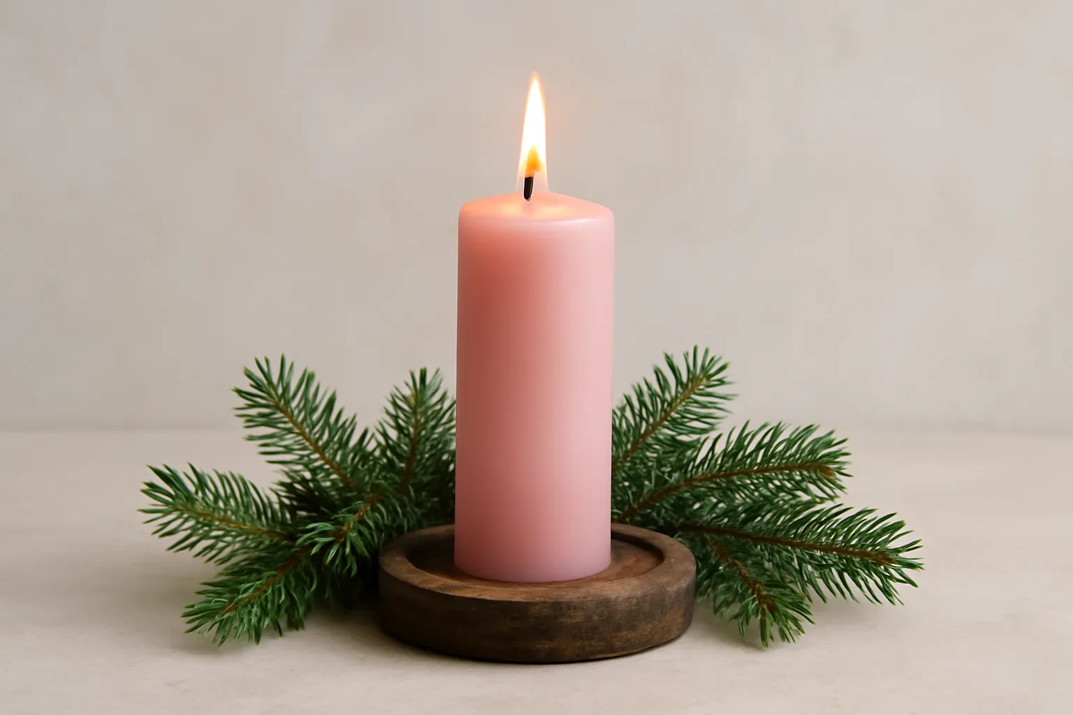 advent pink candle
