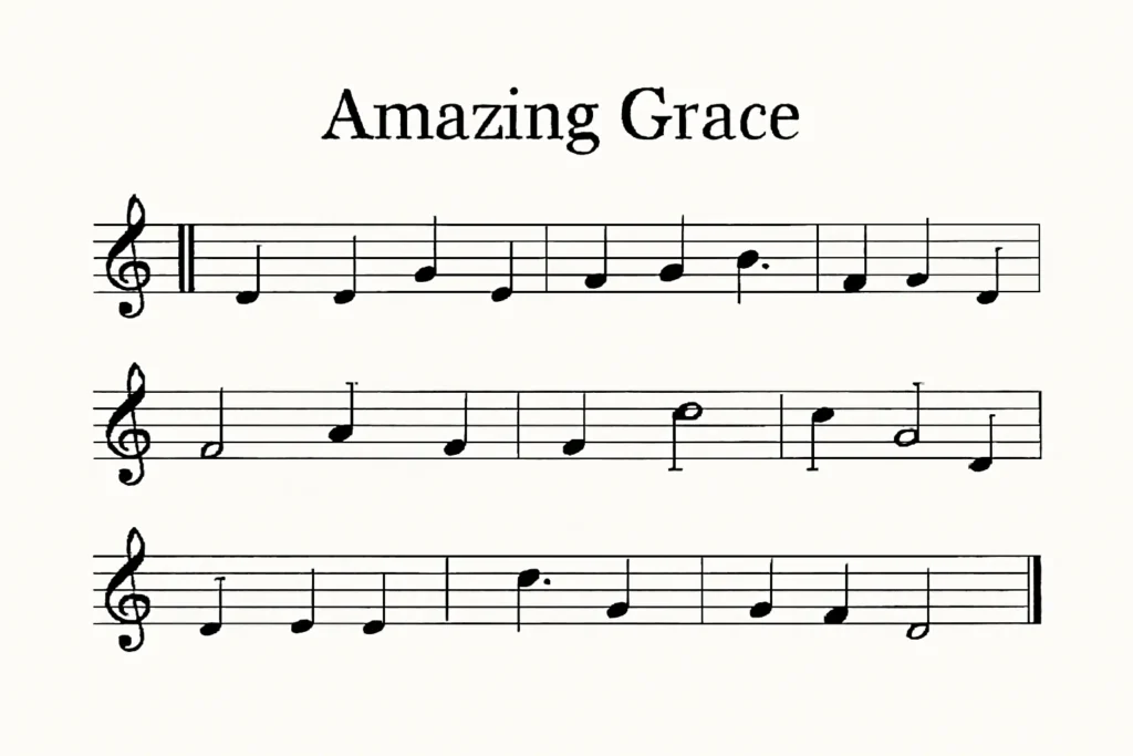 amazing grace song sheet music