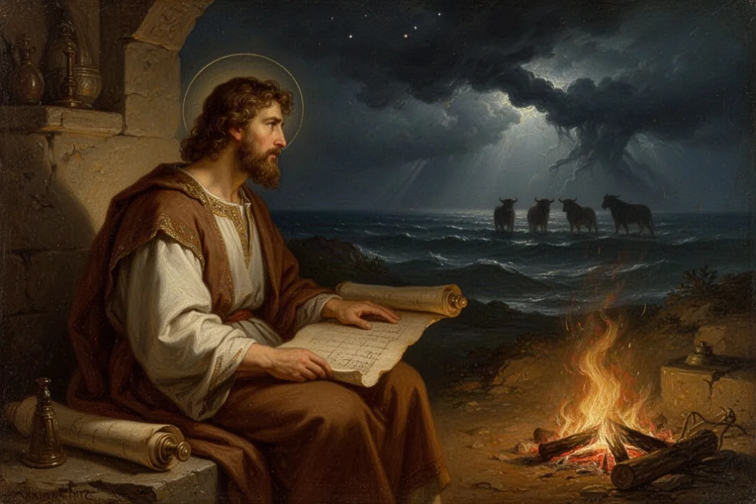 Daniel’s night vision of four beasts rising from a stormy sea