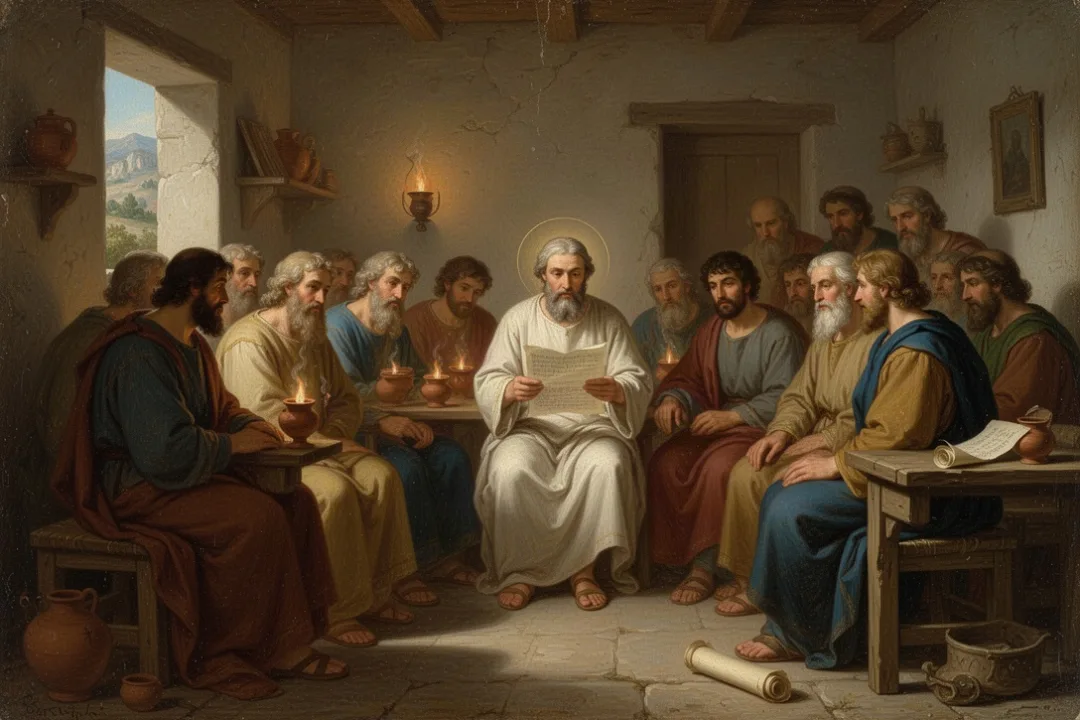Early Christians in Asia Minor hearing 1 Peter read aloud