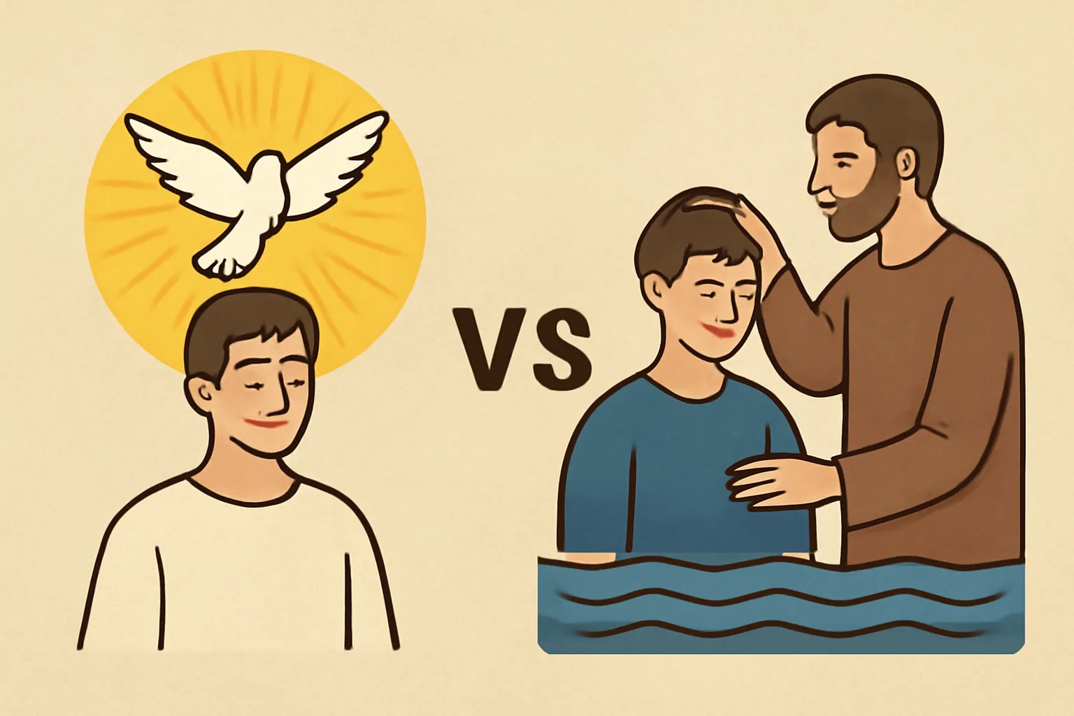 baptism of the holy spirit vs water baptism