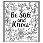 be still and know devotional coloring book