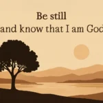 be still and know that i am god bible verse