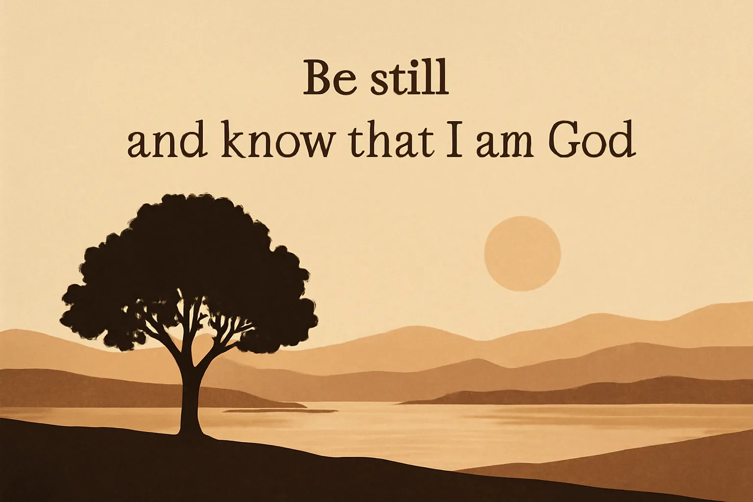 be still and know that i am god bible verse