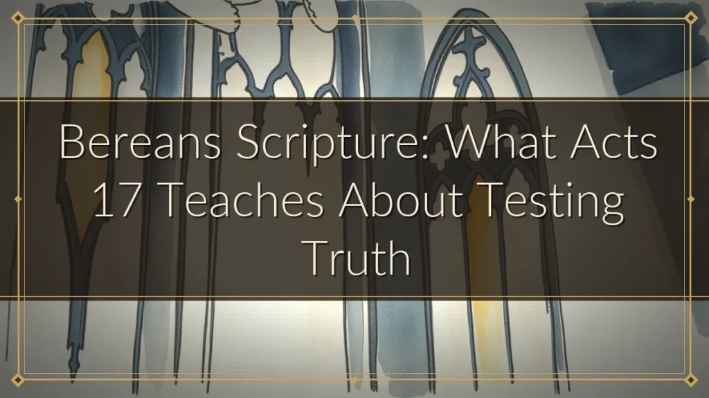 Bereans Scripture: What Acts 17 Teaches About Testing Truth