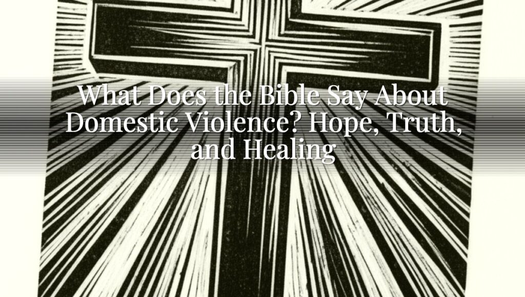 What Does the Bible Say About Domestic Violence? Hope, Truth, and Healing