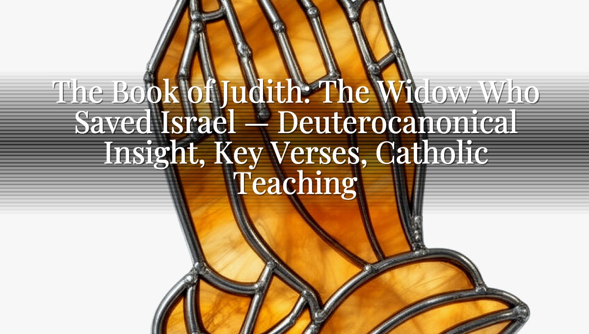 The Book of Judith: The Widow Who Saved Israel — Deuterocanonical Insight, Key Verses, Catholic Teaching