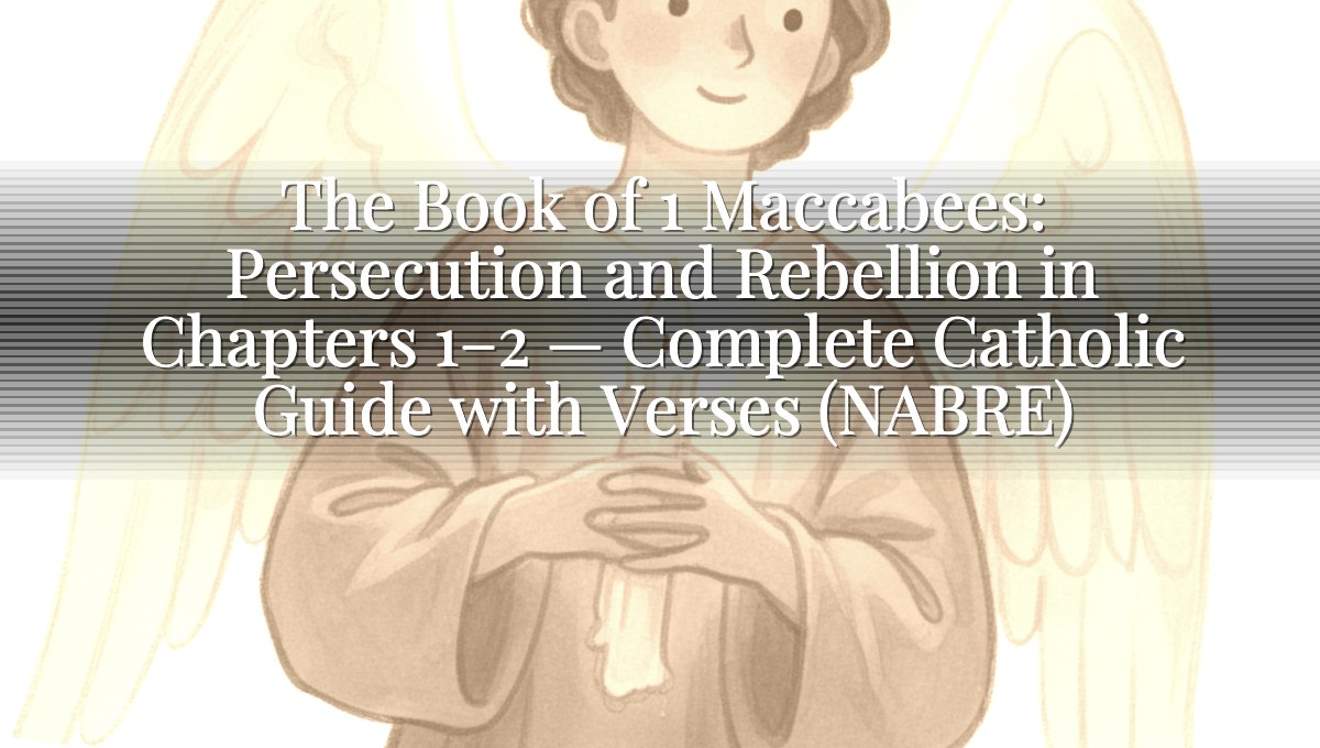 The Book of 1 Maccabees: Persecution and Rebellion in Chapters 1–2 — Complete Catholic Guide with Verses (NABRE)