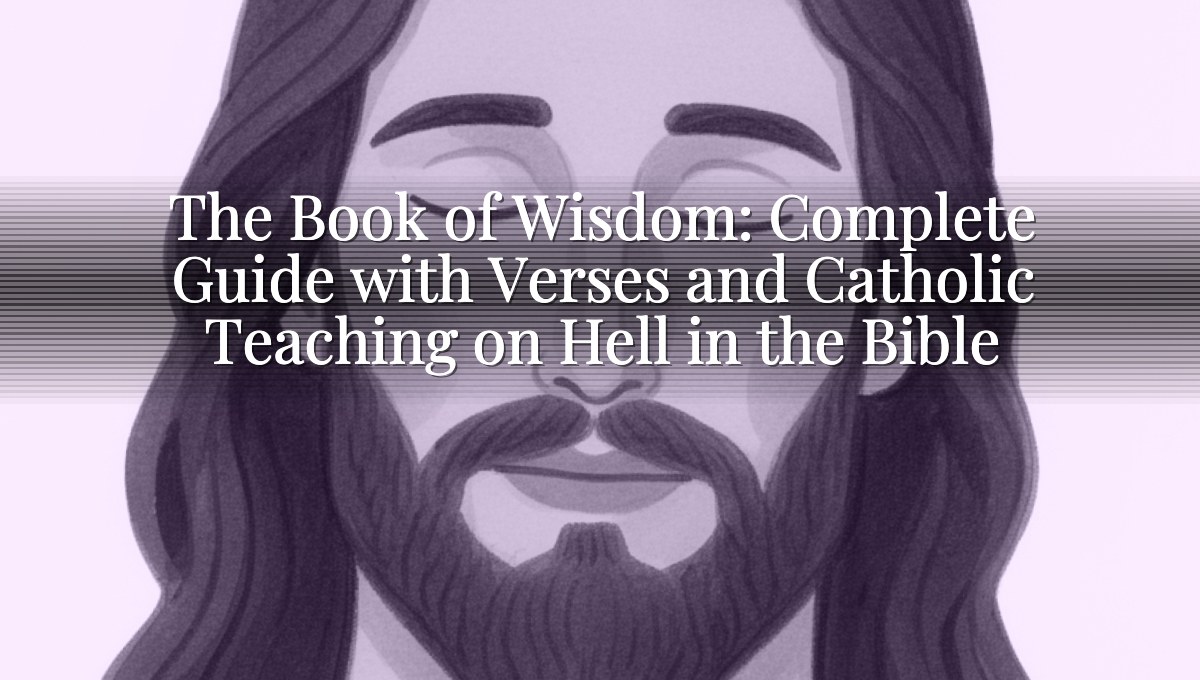 The Book of Wisdom: Complete Guide with Verses and Catholic Teaching on Hell in the Bible