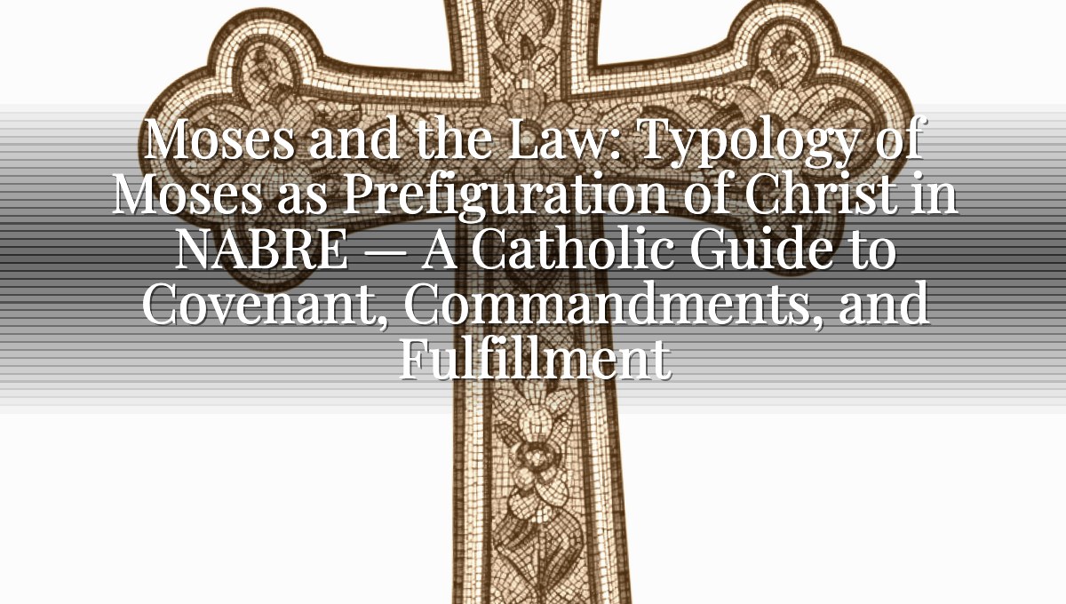 Moses and the Law: Typology of Moses as Prefiguration of Christ in NABRE — A Catholic Guide to Covenant, Commandments, and Fulfillment