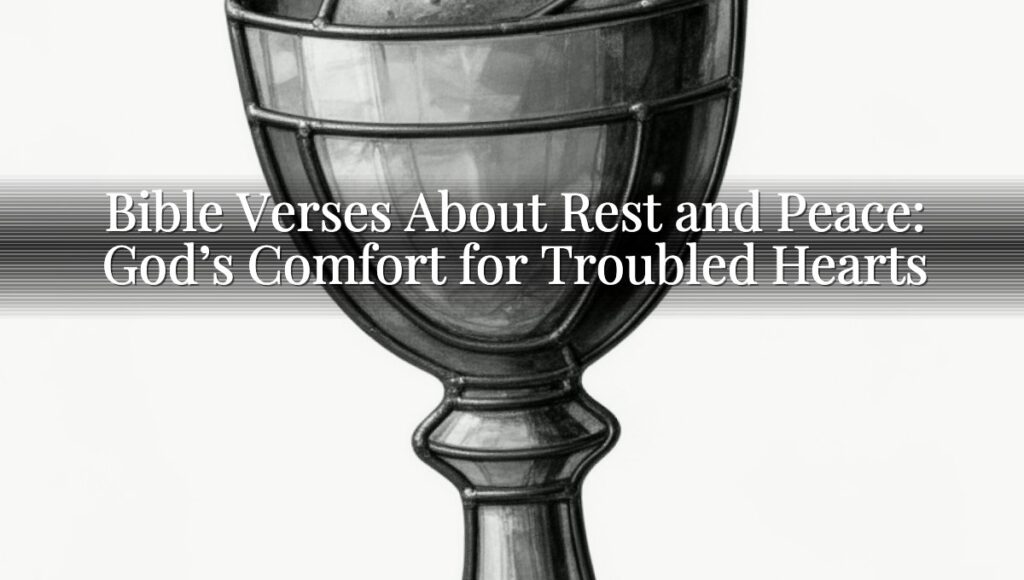 Bible Verses About Rest and Peace: God’s Comfort for Troubled Hearts
