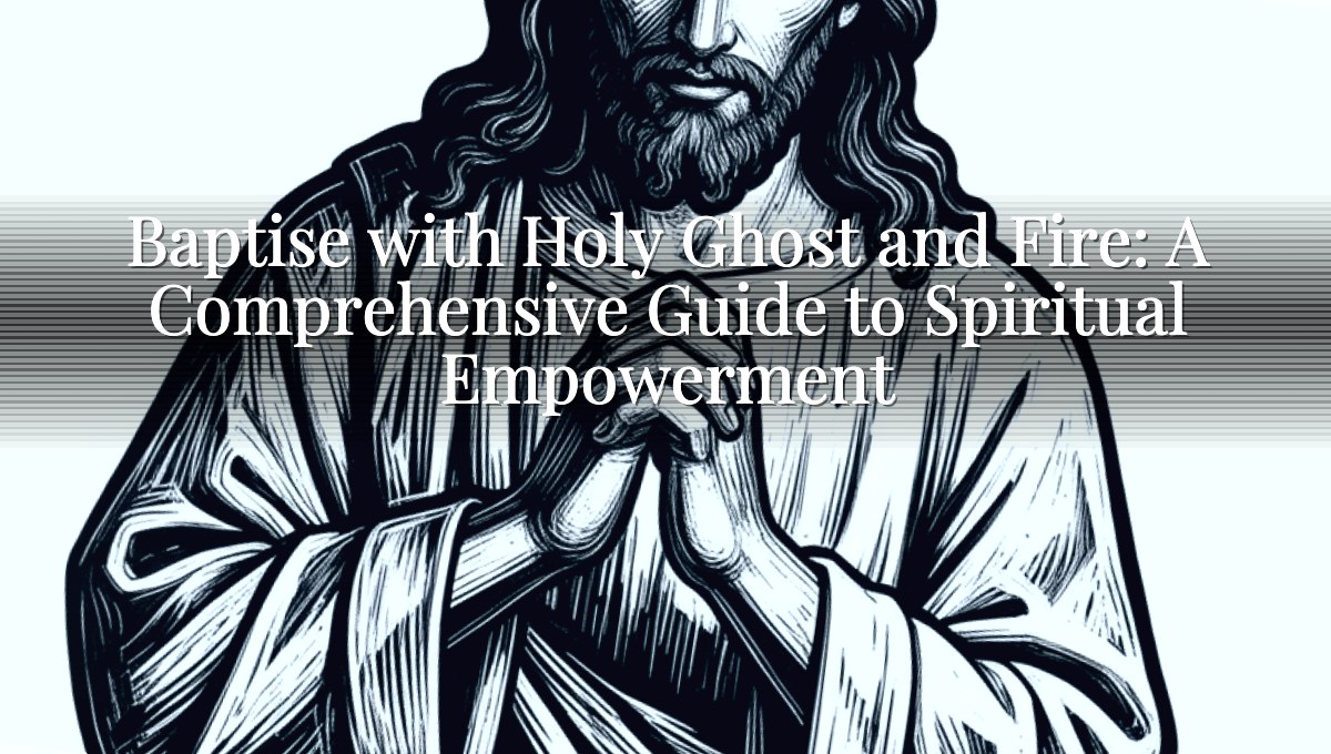 Baptise with Holy Ghost and Fire: A Comprehensive Guide to Spiritual Empowerment