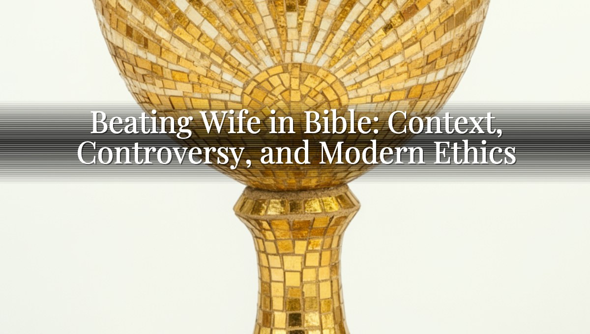 Beating Wife in Bible: Context, Controversy, and Modern Ethics