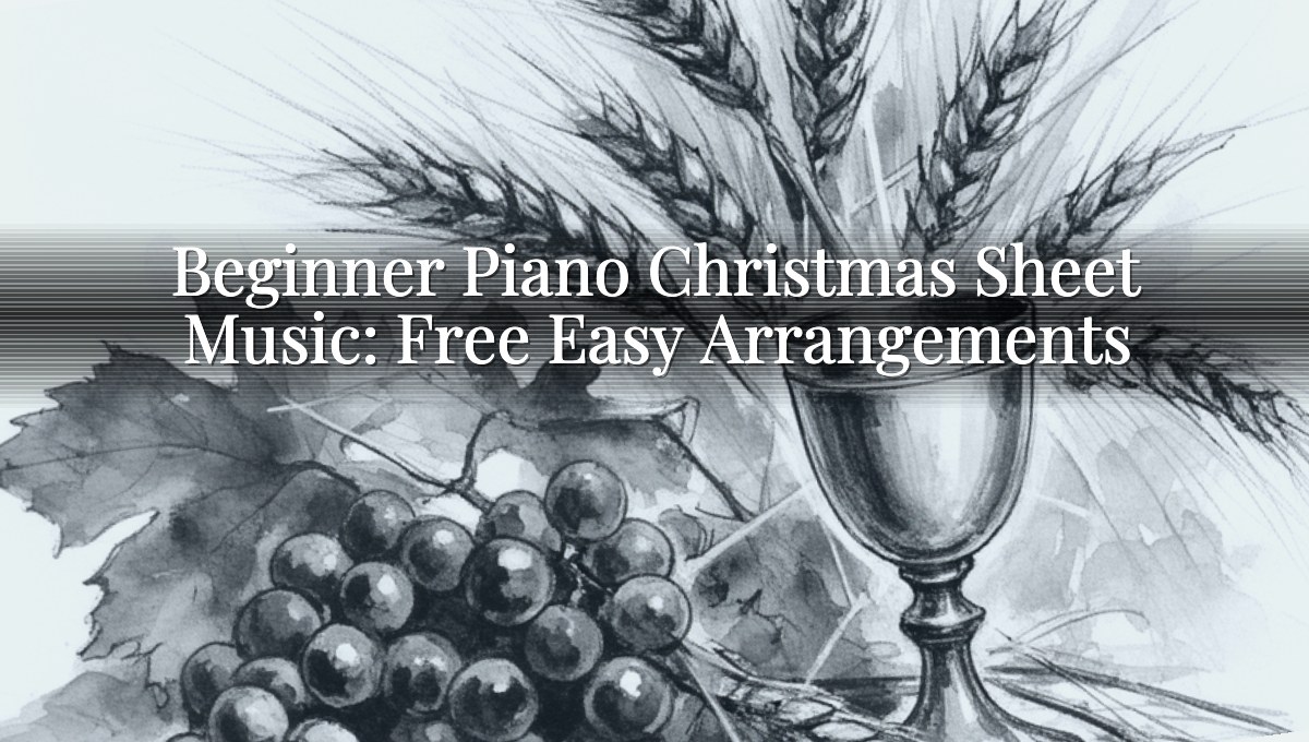 Beginner Piano Christmas Sheet Music: Free Easy Arrangements