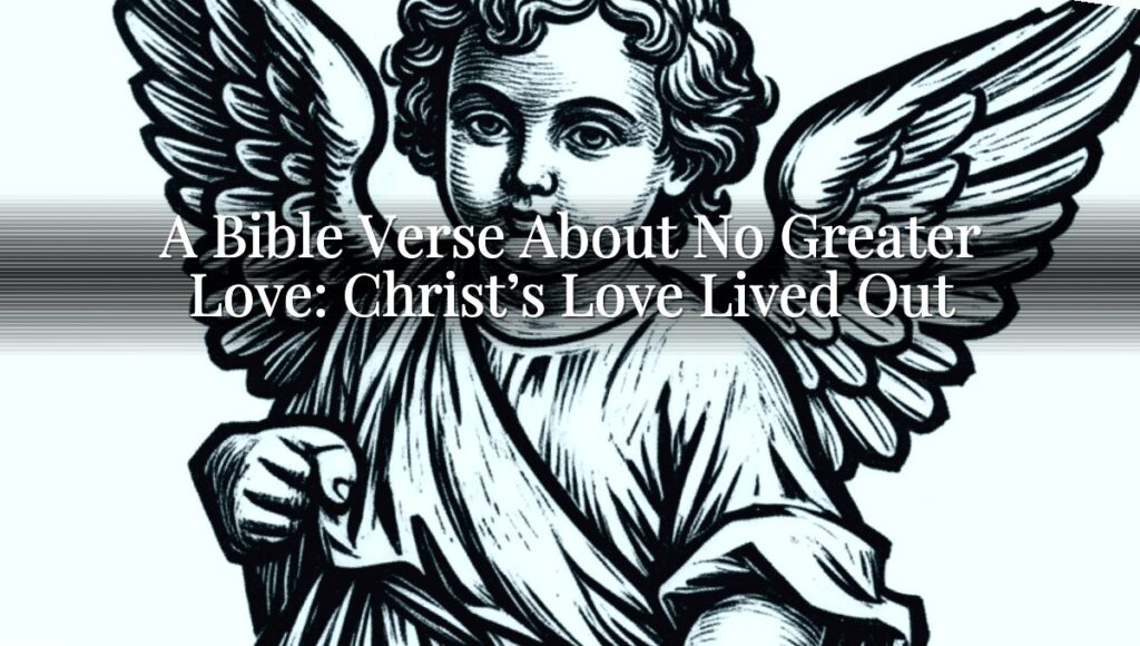 A Bible Verse About No Greater Love: Christ’s Love Lived Out