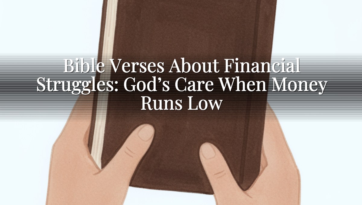 Bible Verses About Financial Struggles: God’s Care When Money Runs Low
