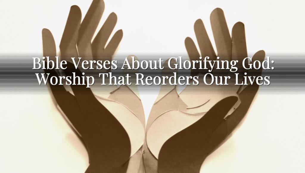 Bible Verses About Glorifying God: Worship That Reorders Our Lives