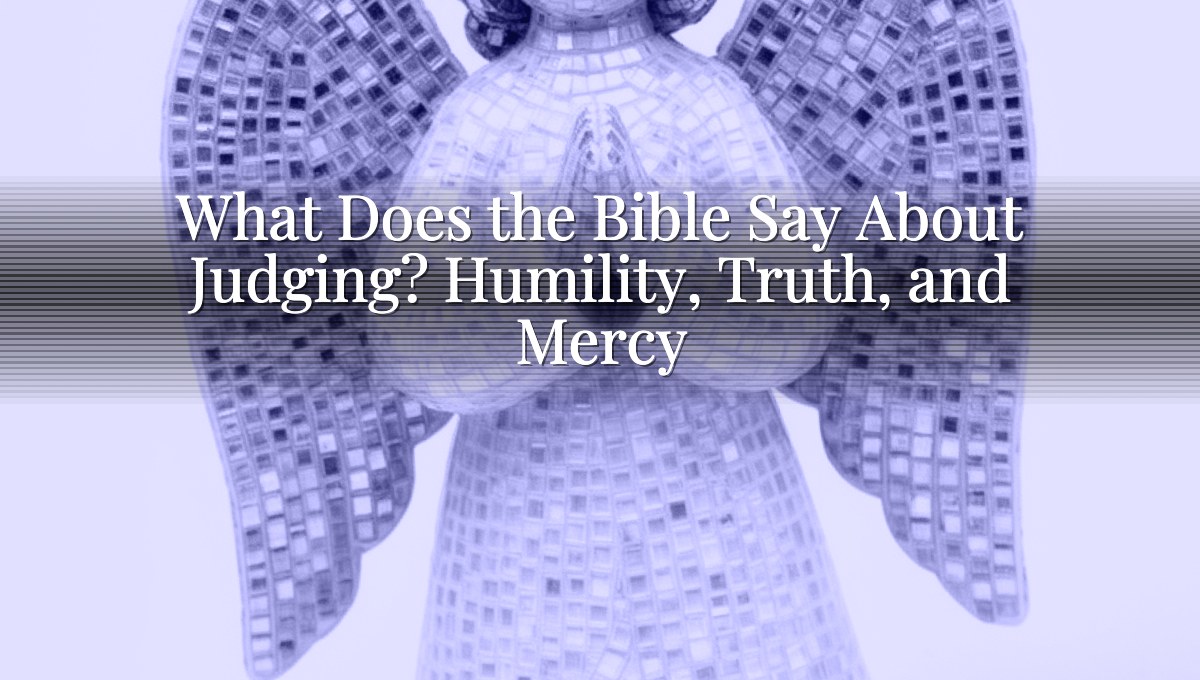 What Does the Bible Say About Judging? Humility, Truth, and Mercy