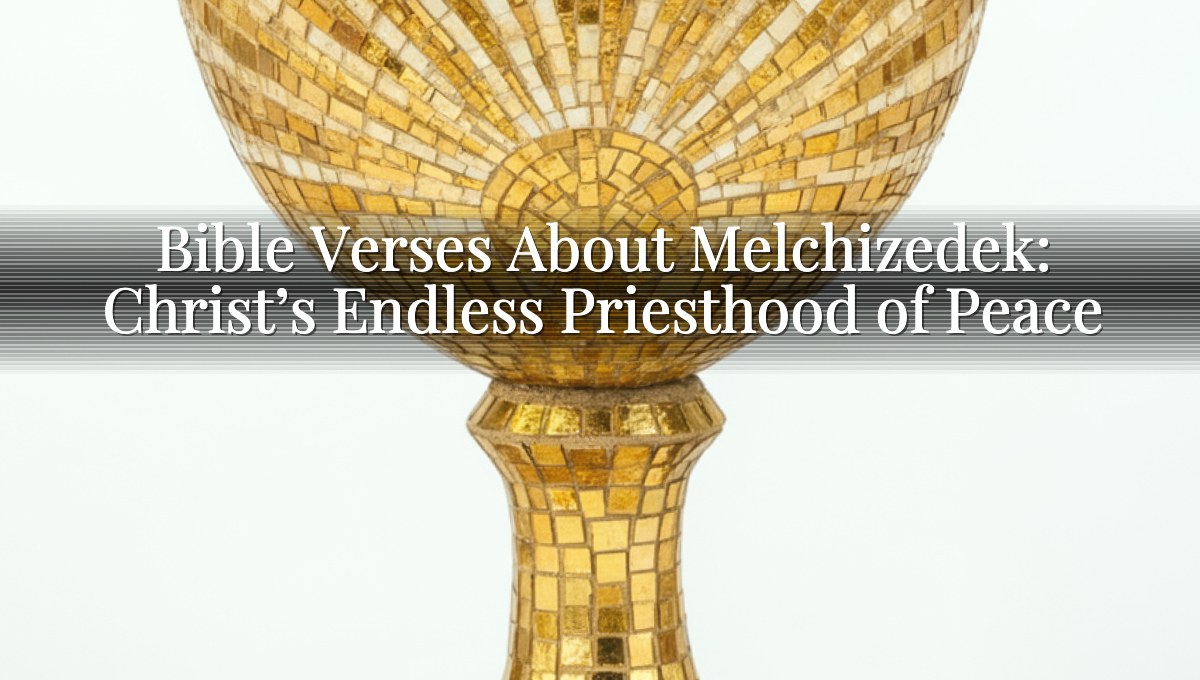 Bible Verses About Melchizedek: Christ’s Endless Priesthood of Peace