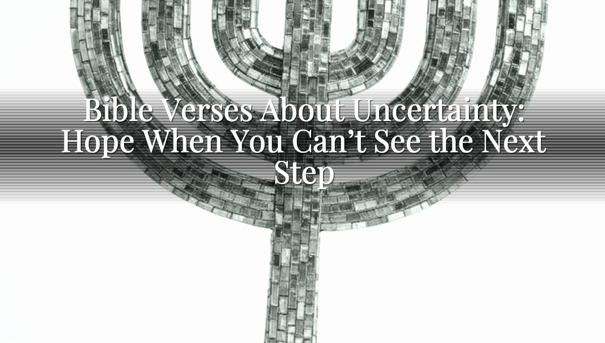 Bible Verses About Uncertainty: Hope When You Can’t See the Next Step