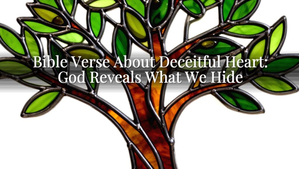 Bible Verse About Deceitful Heart: God Reveals What We Hide