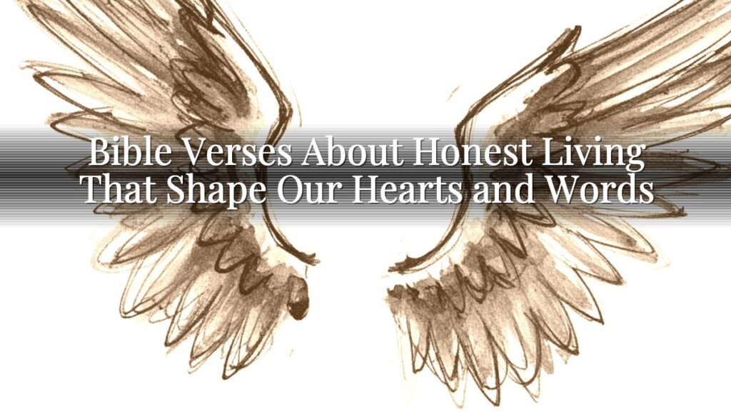 Bible Verses About Honest Living That Shape Our Hearts and Words