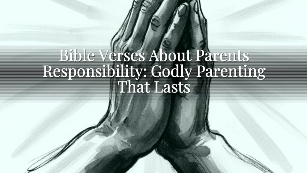 Bible Verses About Parents Responsibility: Godly Parenting That Lasts