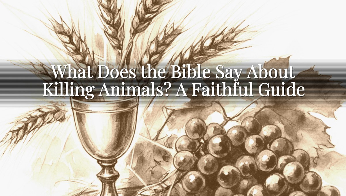 What Does the Bible Say About Killing Animals? A Faithful Guide