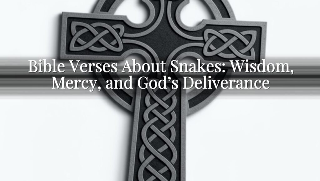 Bible Verses About Snakes: Wisdom, Mercy, and God’s Deliverance