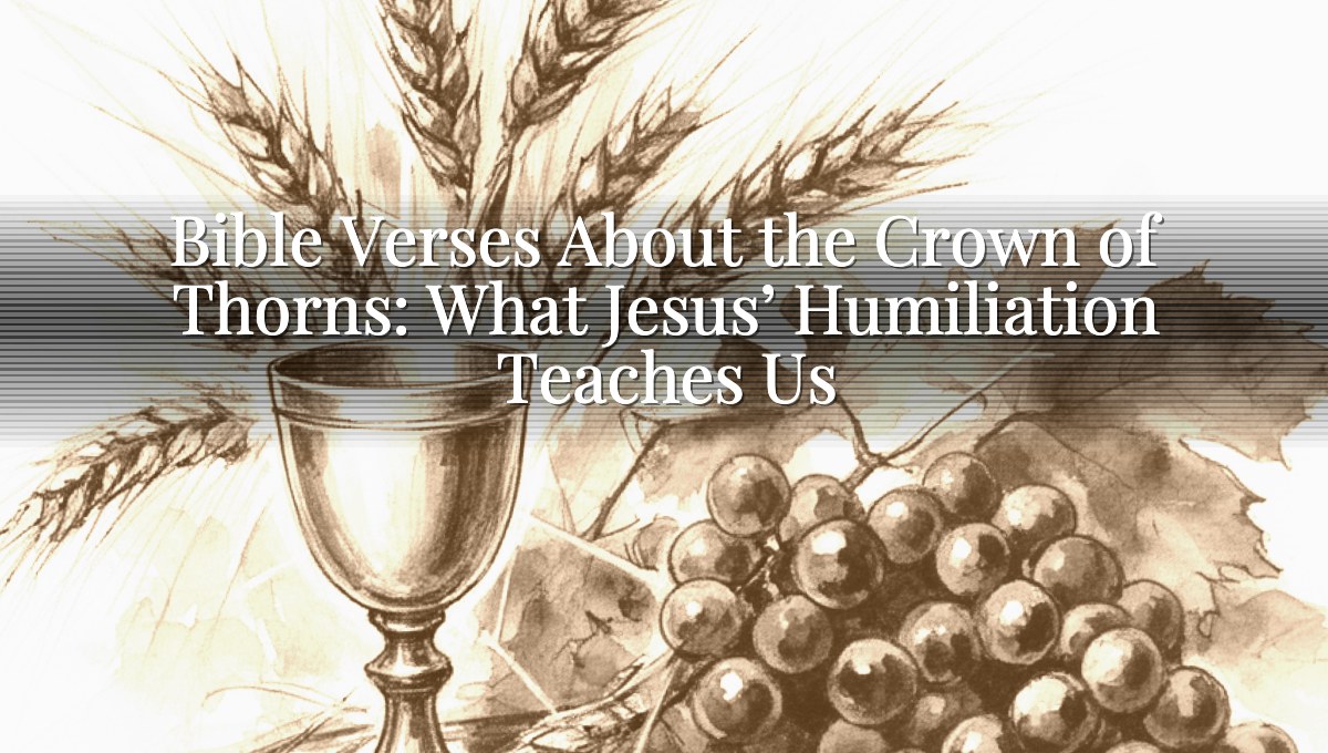 Bible Verses About the Crown of Thorns: What Jesus’ Humiliation Teaches Us