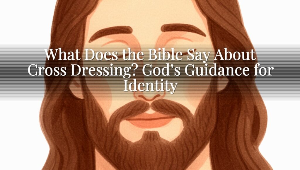 What Does the Bible Say About Cross Dressing? God’s Guidance for Identity