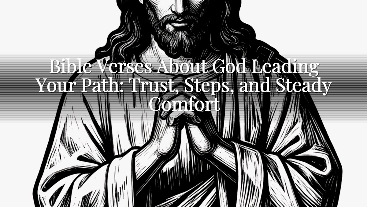Bible Verses About God Leading Your Path: Trust, Steps, and Steady Comfort