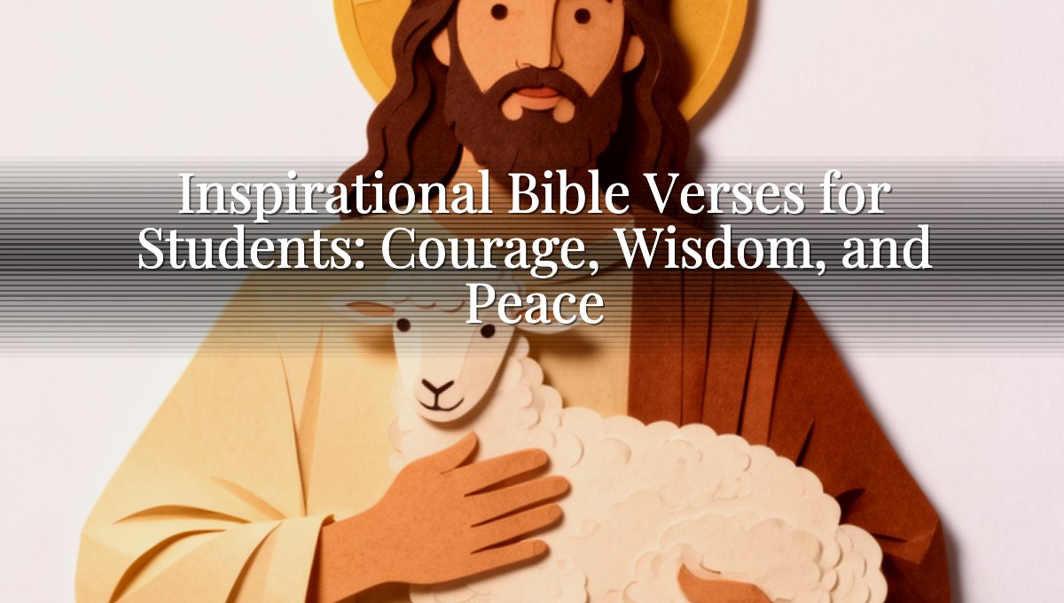 Inspirational Bible Verses for Students: Courage, Wisdom, and Peace